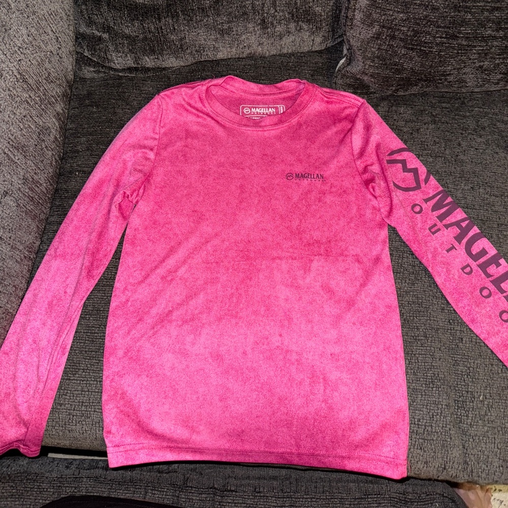 Magellan Outdoors Pink Long Sleeve Tee